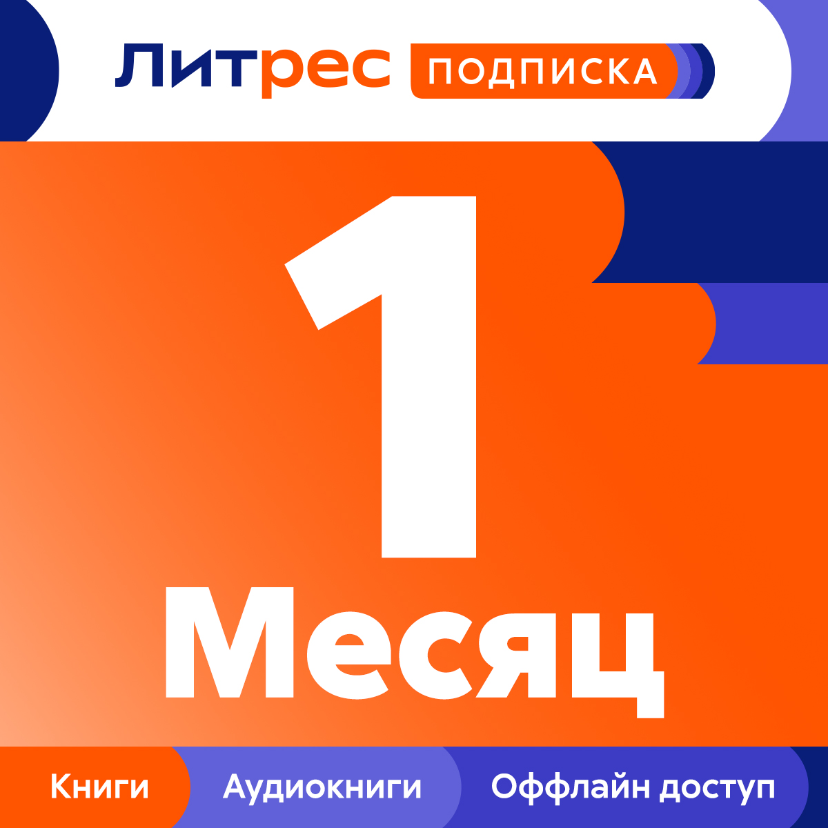 Подарок: подписка на сервис ЛитРес на 1 месяц